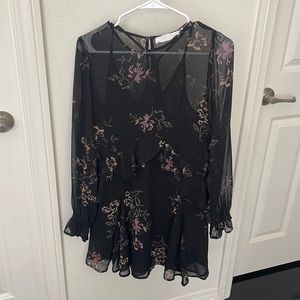 ASTRO Floral Chiffon Dress